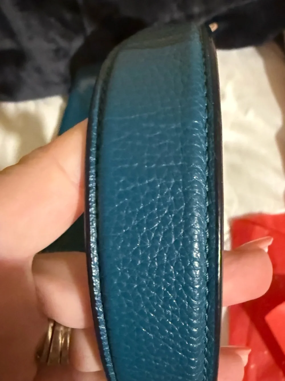 Coach Teal Leather Hobo Shoulder Bag
